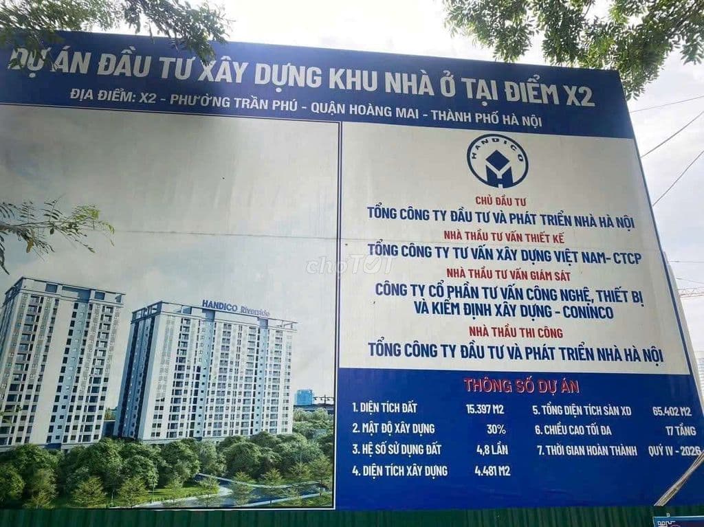 Bán căn hộ 43m2 đối diện gamuda