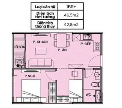 Chính chủ cần bán Căn hộ Vinhomes Grand Park 1PN+, 1WC 46,5m2 Giá 2,5T