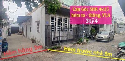Hàng hiếm Vĩnh Lộc A, nhà shr 4x15 hẻm thông, góc 2 mặt tiền.