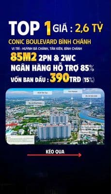 🏢 BÁN CĂN HỘ CONIC BOULEVARD– BÌNH CHÁNH | GIÁ TỐT - SỔ HỒNG - Ở NGAY