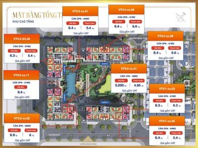 Căn hộ Victoria Village 2PN Giá 6.3 tỷ, 1PN giá 5.050 tỷ full thuế phí