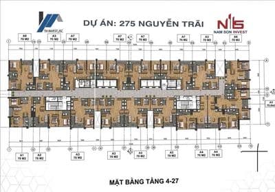 5.7 tỷ CH Thương Mại NOXH 275 Nguyễn Trãi-70m2-lô góc-giá đầu tư