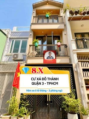 🏡 Nhà Quận 3 - Cư Xá Đô Thành - hẻm xe ô tô thẳng 1 trục - 3 phòng ngủ