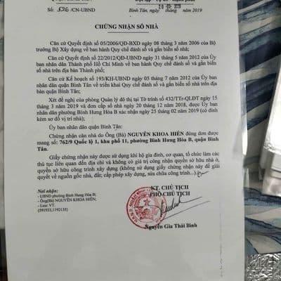 Nhà Hẻm 5m 1/ quoics lộ 1, bình tân, hồ chí minh