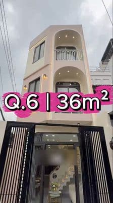 Nhà Đẹp Q6 | 36m² | HXH Nguyễn Văn Luông, Gần vòng xoay Phú Lâm