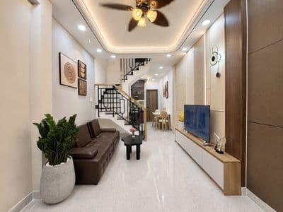 CÔ GIANG, GẦN MẶT TIỀN, NHÀ MỚI 41M2 NỞ HẬU- 2 TẦNG 3PN FULL NỘI THẤT