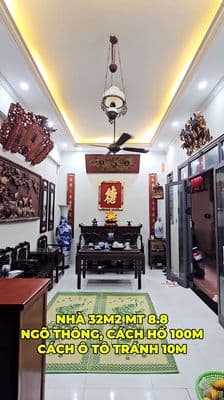 Chính chủ bán nhà gần Kim Đồng, ngang 8.6, 3 bước mặt phố, đủ nội thất