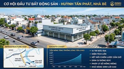 Mặt tiền Huỳnh Tấn Phát Nhà Bè 286m2 giá 25.65 tỷ