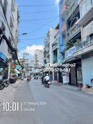 Tân Bình- Lý Thường Kiệt đoạn Thành Thái - 3 Tầng - HXT - 6,3 Tỷ