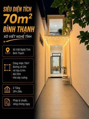Công Nhận 70m2 Gần Hàng Xanh, Đường XVNT
