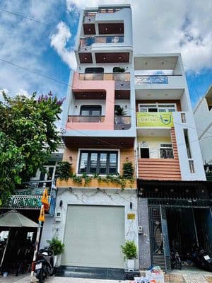 Bán nhà 4x20m 1 trệt lửng 4 lầu st 6PN 9WC full nội thất Có thang máy