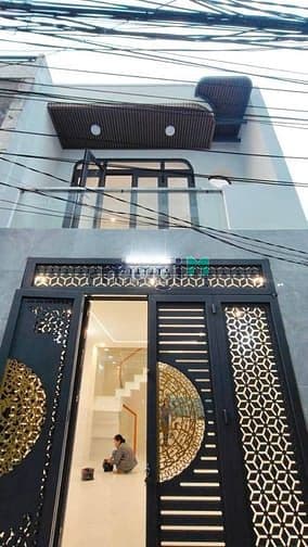 NHÀ MỚI ĐẸP Phạm Hữu Lầu, Q7-Diện Tích : 40,6m2-1T1L-2pn,3wc,shr,ntcb