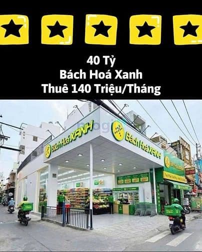 Chỉ 40 tỷ!!! Bán góc 2 mặt tiền Cách Mạng Tháng Tám, 8x18, 140 triệu