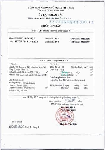 Bán nhà 13,5 Tỷ mặt tiền kinh doanh khu tên lửa 90m2 Dt 4,5x20m 4,5 tấ